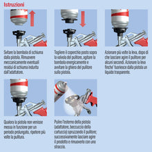 Carica l'immagine nel visualizzatore di Gallery, Fischer PUR 500 Pulitore per Pistola e per Schiuma Poliuretanica non Indurita, Solvente Schiuma Edilizia, 9286