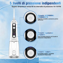 Carica l'immagine nel visualizzatore di Gallery, TUREWELL Idropulsore Dentale Portatile with UV Mode, Irrigatore Orale