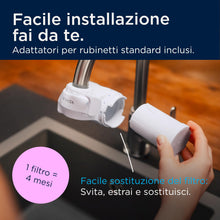 Carica l'immagine nel visualizzatore di Gallery, BRITA ON TAP V incl. 1 x filtro acqua rubinetto V (4 mesi) - riduce cloro, PFAS, piccole particelle e metalli - indicato