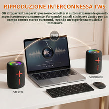 Carica l'immagine nel visualizzatore di Gallery, Altoparlante Bluetooth doppio, 2 in 1, magnetico, IPX6, impermeabile, con audio stereo Loud da 20 W, Bluetooth V5.3, 24H