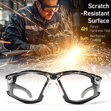 Carica l'immagine nel visualizzatore di Gallery, SAFEYEAR Occhiali di sicurezza trasparenti anti nebbia per il lavoro, con antigraffio, UV 400,Anti impatto. Occhiali pro