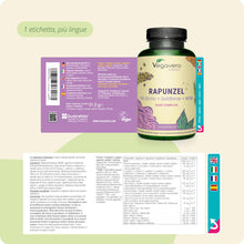 Carica l'immagine nel visualizzatore di Gallery, Integratore per Capelli | Biotina, Zinco, Selenio e Vitamine B | Rinforzante per il Benessere di Chioma e Unghie | Vegan