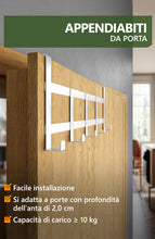Carica l'immagine nel visualizzatore di Gallery, 4smile Appendiabiti da porta - attaccapanni inox salvaspazio per appendere - appendini da porta, ganci appendiabiti da p