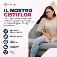 Carica l'immagine nel visualizzatore di Gallery, D Mannosio, Mirtillo Rosso e semi di pompelmo. Ideale per Cistite e Candida