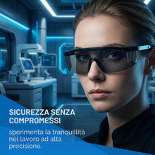 Carica l'immagine nel visualizzatore di Gallery, 2 Pezzi Occhiali Di Sicurezza Laser, Occhiali Protettivi Specializzati Per Blocco Efficace Di Laser E Uv, Protezione Deg