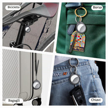 Carica l'immagine nel visualizzatore di Gallery, QCOQ Tracker Tag 4 Pezzi, Nero | Smart Tracker Funziona con Apple Dov'è App (solo iOS), Batteria Sostituibile Bluetooth 
