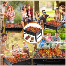 Carica l'immagine nel visualizzatore di Gallery, Barbecue Portatile a Carbone,BBQ Grill Pieghevole,43cm x29cmx 22cm