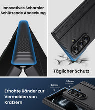 Carica l'immagine nel visualizzatore di Gallery, Cover per Samsung Galaxy Z Fold 7 con Supporto, 2025, Nero