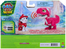 Carica l'immagine nel visualizzatore di Gallery, Paw Patrol: The Dino Movie, Roaring Pup Pals Marshall, include un giocattolo dinosauro Rhubarb da 10,1 cm con suoni atti