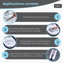 Carica l'immagine nel visualizzatore di Gallery, BROX® Pietra Pomice WC 3 Pezzi – Detergente per WC contro il Calcare e Incrostazioni di Urina – Pumice Stone Toilet – Pi