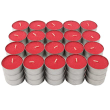 Carica l'immagine nel visualizzatore di Gallery, Lumini Profumate, 60 Unità Tealight Candele Colore Rosso Lumini Aromatiche - Profumo di Frutti di Bosco
