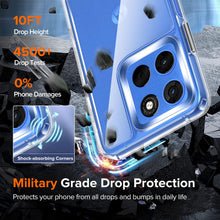 Carica l'immagine nel visualizzatore di Gallery, iVoler Cover Trasparente Anti Ingiallimento per Motorola Moto G57 5G / G57 Power 5G con 2 Pezzi Pellicola Vetro Temperat