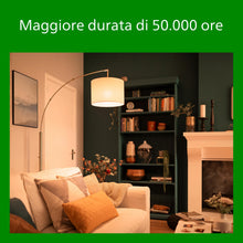Carica l'immagine nel visualizzatore di Gallery, PHILIPS LED Lampadina Goccia Smerigliata Classe A Ultra Efficiente, 3 Pezzi, 60W, E27, Luce Bianca Calda