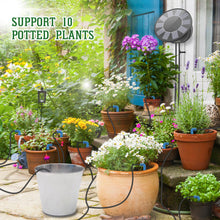 Carica l'immagine nel visualizzatore di Gallery, TRJZWA Kit di Irrigazione Automatica Solare per Vaso, Sistema di Irrigazione Automatico da Giardino, Sistema di Irrigazione Solare a Goccia con 9 Programmi di Irrigazione e 10m di Tubo di Irrigazione