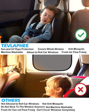 Carica l'immagine nel visualizzatore di Gallery, Tevlaphee Tendine Parasole Auto Bambini,Parasole Auto Bambini Accessori Auto Block Raggi UV Anti-Zanzara Protegge Bambin