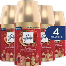Carica l'immagine nel visualizzatore di Gallery, Glade Automatic Spray, Profumatore per Ambienti, Edizione Limitata, Fragranza Twinkling Apple &amp; Cinnamon, Confezione da 