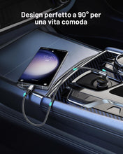 Carica l'immagine nel visualizzatore di Gallery, Silkland Cavo USB-C USB-C Corto 30CM [240W 48V/5A] PD3.1&amp;QC4.0+, 90 Gradi