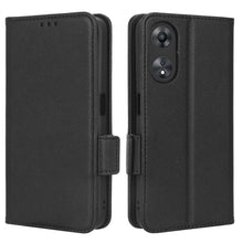 Carica l'immagine nel visualizzatore di Gallery, GOKEN Cover Pelle per Oppo A78 5G, Magnetica Custodia con Supporto di Stand &amp; Carte Slot, Flip Case con Portafoglio -Ner