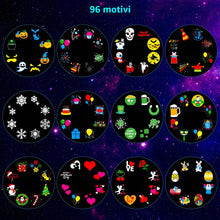 Carica l'immagine nel visualizzatore di Gallery, Proiettore Natale Esterno ad Alta Luminosità All'aperto, 96 Pattern 10 Festival Tema Impermeabile Proiettore Luci con Te