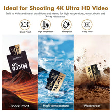 Carica l'immagine nel visualizzatore di Gallery, Schede di memoria micro SD da 512 GB, scheda SD, video UHD per GoPro, Action Camera, fotocamera 4K Pro, smartphone, sche