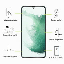 Carica l'immagine nel visualizzatore di Gallery, Vetro Temperato per Samsung S22 5G [2 Pezzi] Vetrino Protettivo Pellicola Protezione Schermo
