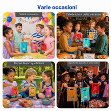 Carica l'immagine nel visualizzatore di Gallery, Brencco 50 Sacchetti Compleanno Bambini, 16,5 × 25 cm, 4 Colori
