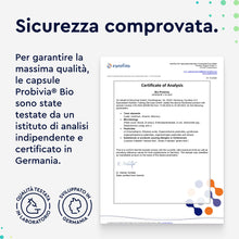 Carica l'immagine nel visualizzatore di Gallery, Fermenti Lattici Probiotici Bio,180 Capsule, con 21 Ceppi Batterici Vivi e Inulina Bio, 20 Miliardi CFU, Favorisce l'equ
