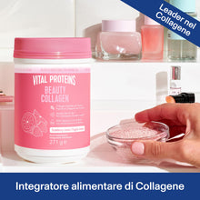 Carica l'immagine nel visualizzatore di Gallery, Vital Proteins Beauty Collagen, Biotina, Fragola Limone, 271g