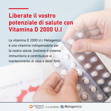 Carica l'immagine nel visualizzatore di Gallery, Metagenics Vitamina D 2000 UI - Supporto Ossa e Difese - 168 Compresse