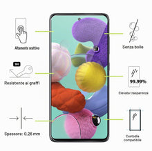 Carica l'immagine nel visualizzatore di Gallery, Vetro Temperato per Samsung Galaxy A51 / A51 5G [3 Pezzi] Vetrino Protettivo Pellicola Protezione Schermo