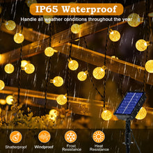 Carica l'immagine nel visualizzatore di Gallery, Catena Luminosa Solare da Esterno 100 LED 18m, Luci Solari da Giardino con 8 Modalità e Funzione Memoria, IP65 Impermeab