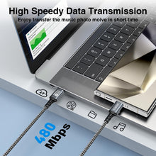 Carica l'immagine nel visualizzatore di Gallery, 100W Cavo USB C USB C [2Pezzi 2M] Cavo USB Type-C Rapida per iPhone 17/16