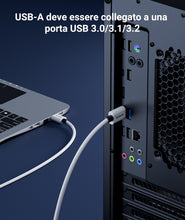 Carica l'immagine nel visualizzatore di Gallery, Syntech Cavo Link 5m, Cavo USB 3.0 a USB-C per Meta Quest 3/3S/2, Bianco