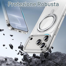 Carica l'immagine nel visualizzatore di Gallery, JETech Cover Supporto Anello Ruotabile 360° per iPhone 18 Pro Max, Chiaro