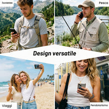 Carica l'immagine nel visualizzatore di Gallery, MoKo Laccio per cellulare antifurto retrattile, set da 2, nero