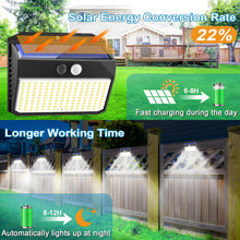 Carica l'immagine nel visualizzatore di Gallery, SIGRILL Luce Solare LED Esterno, 2 Pezzi Faretto LED da Esterno con Sensore di Movimento, 150LED Lampada Solare da Ester
