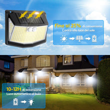 Carica l'immagine nel visualizzatore di Gallery, Luci Solari Esterno Rilevatore Movimento - 248 LED IP65 Impermeabile