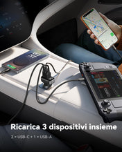 Carica l'immagine nel visualizzatore di Gallery, INIU Caricatore Auto USB C, 90W [Doppio 45 W] Caricabatterie Accendisigari