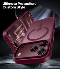 Carica l'immagine nel visualizzatore di Gallery, Qasyfanc Magnetica Cover per iPhone 18 Pro/iPhone 17 Pro Borgogna