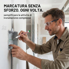 Carica l'immagine nel visualizzatore di Gallery, 12 Pezzi Pennarelli per Fori Profondi Marcatore a Punta Lunga per Carpentiere Pennarello Indelebile Professionale per Ca