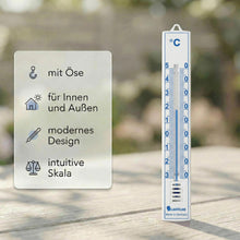 Carica l'immagine nel visualizzatore di Gallery, Lantelme Set di 3 termometri da giardino, temperatura + – 50 °C, lunghezza 17 cm, resistente alle intemperie, analogici,