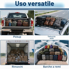 Carica l'immagine nel visualizzatore di Gallery, Rete da Ccarico per Camion, Rete Portaoggetti Auto 120×120 cm