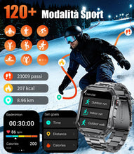 Carica l'immagine nel visualizzatore di Gallery, LIGE Smartwatch Uomo Con 3 Cinturini, Schermo HD 2,01", Orologio Smart Con Chiamata Bluetooth, Cardiofrequenzimetro 24/7