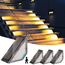 Carica l'immagine nel visualizzatore di Gallery, Flintronic 4 Pezzi Luci Solari per Esterni Scale, Gradini Impermeabili IP65, Recinzione, Cortile, Percorso, Patio