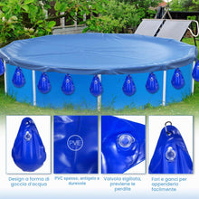 Carica l'immagine nel visualizzatore di Gallery, TZEKING 12 Pezzi Borsa per Pesi da Piscina,Sacchi Appesi per Teli per Piscine a Tenuta Stagna,con Ganci Borse per L'Acqu
