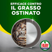 Carica l'immagine nel visualizzatore di Gallery, Fairy Professional Detersivo Piatti e Stoviglie a Mano, Profumo Limone, 10L (5L x 2), Efficace Contro il Grasso Ostinato