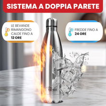 Carica l'immagine nel visualizzatore di Gallery, OTTO KONING Borraccia Termica 1 Litro Acciaio Inox, Doppia Parete