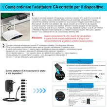 Carica l'immagine nel visualizzatore di Gallery, Adattatore AC-DC 24V 1A Alimentatore AC220V da 230V a DC24V con 8 adattatori per spina Caricabatterie DC24V 100mA a 1000
