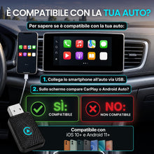 Carica l'immagine nel visualizzatore di Gallery, Adattatore Carplay Wireless &amp; Android Auto USB-C/USB-A, Lite
