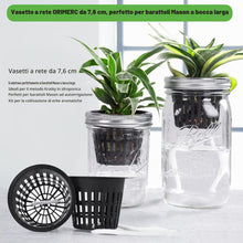 Carica l'immagine nel visualizzatore di Gallery, ORIMERC 30 pezzi netti pots da 7,6cm con stoppino idroponico da 9m, per acquaponica, vaso da muratore, secchielli per or